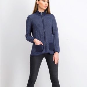 Karen Scott Women's Textured Zip-Front Cardigan
